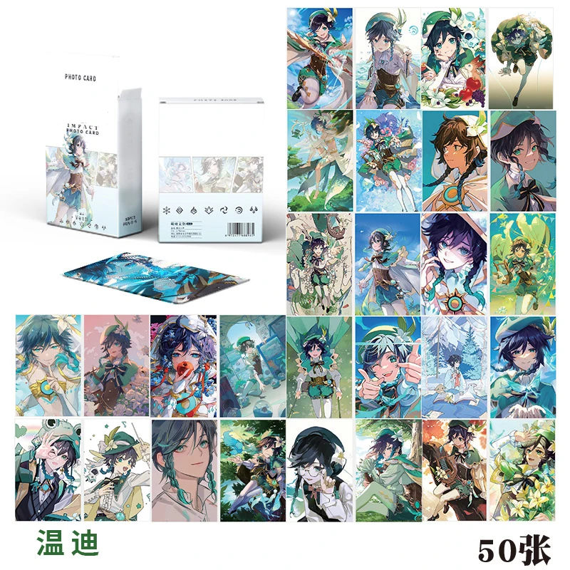 160 Tarjetas Fotográficas De Genshin Impact – 32 Paquetes De Mini Merchandising Para Fans Y Coleccionistas