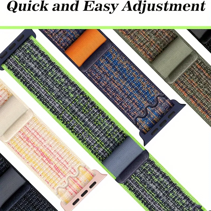 나일론 스포츠 스트랩 Apple Watch 밴드 49mm 나이키 루프 팔찌 iWatch S10 9 8 7 6 5 4 3 se2 Ultra 2 46mm 45mm 44mm 41mm 42mm