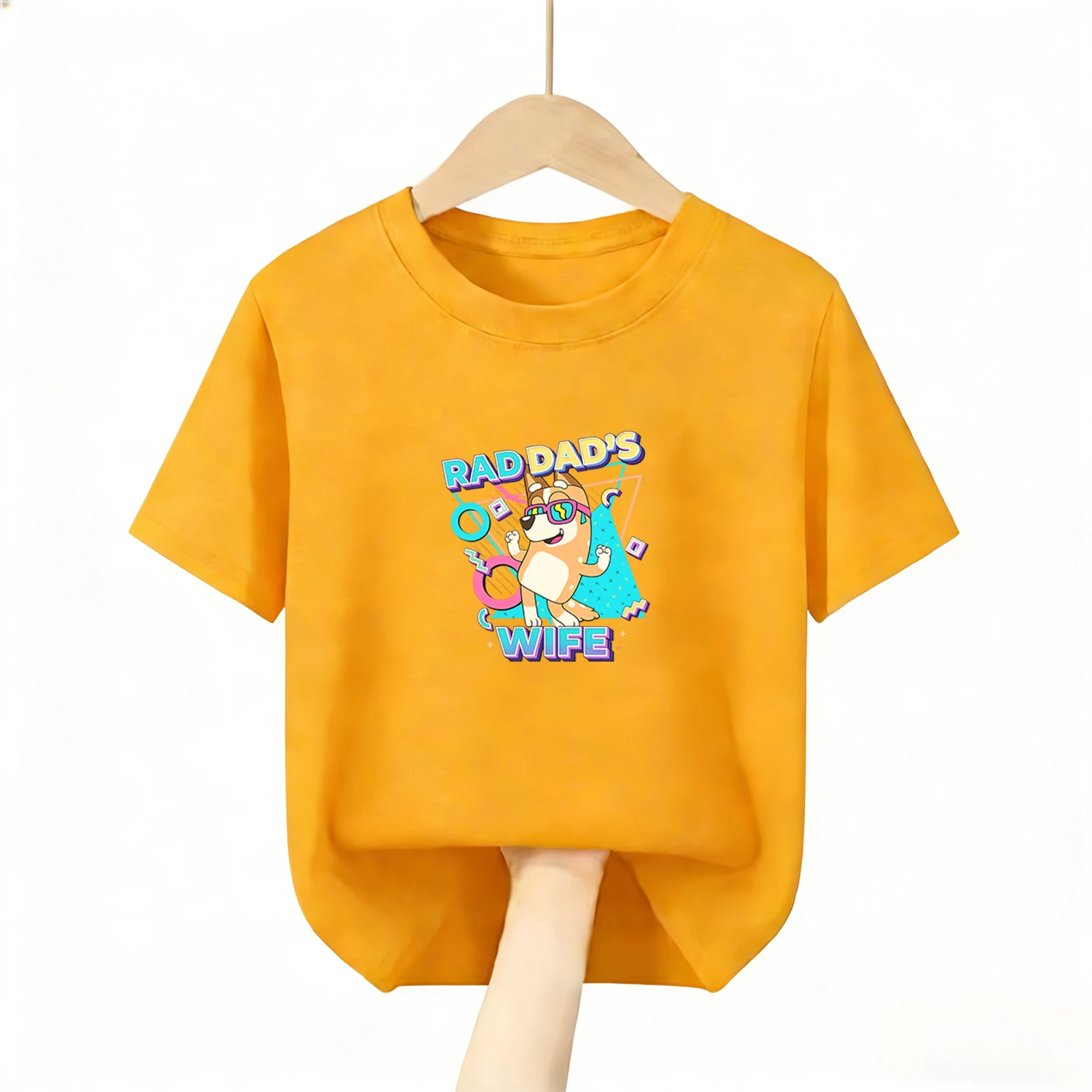 

Новая дышащая футболка Bluey Bingo 2026 из 100% хлопка для детей, мягкая футболка с коротким рукавом, милый игровой комплект одежды, подарочный набор