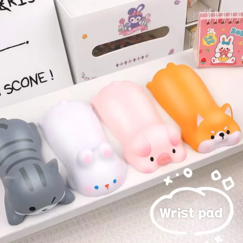 1/2pcs Cute Wrist Rest Support for Mouse Laptop Arm Rest for Desk Ergonomic Decompression Wrist Rest Keyboard Mouse Wristpad