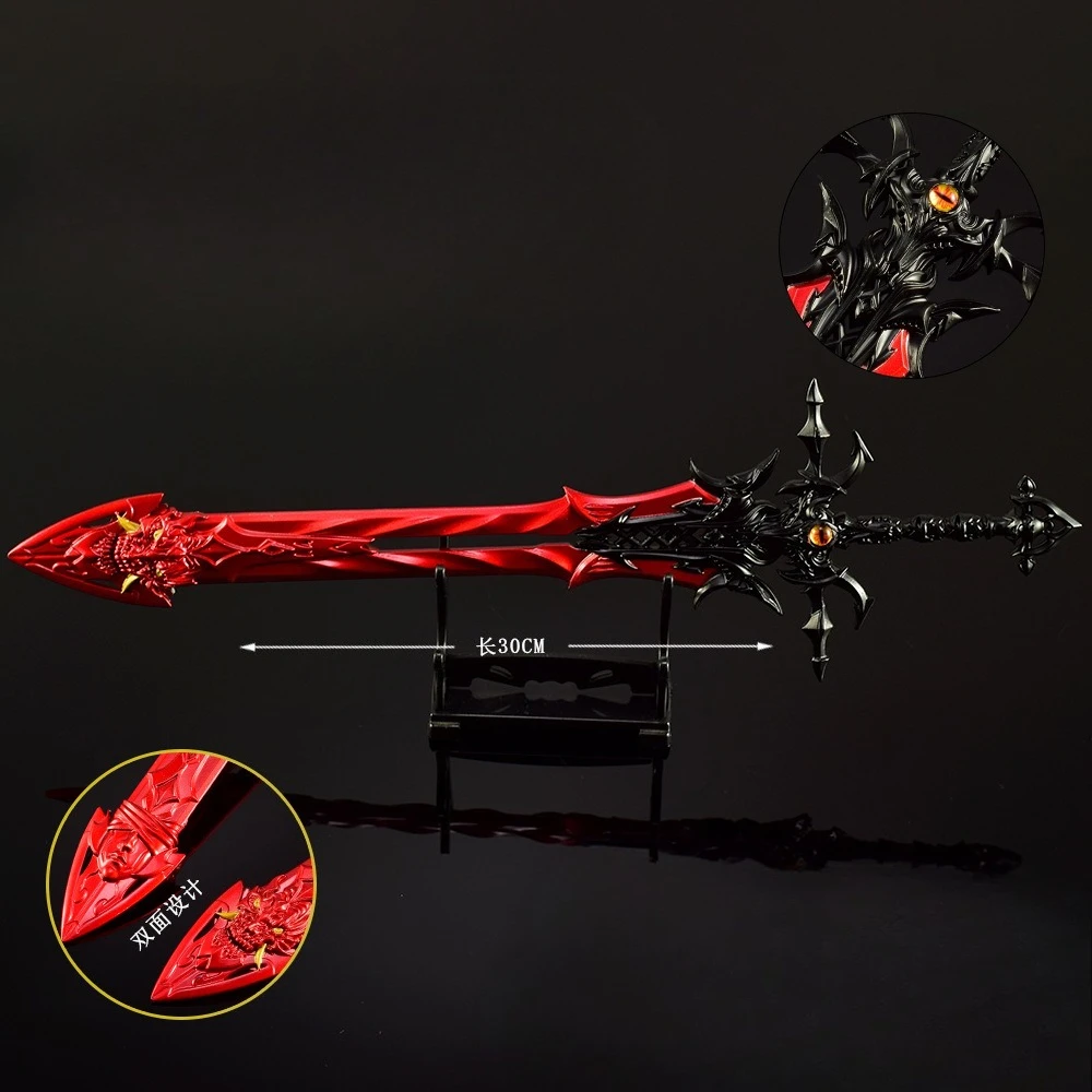 30CM Doulou Grand Theater Stof Hart en Zeven Doden Zwaarden Asura Demon Zwaard Animatie Beeldjes Game Merchandise Gift speelgoed