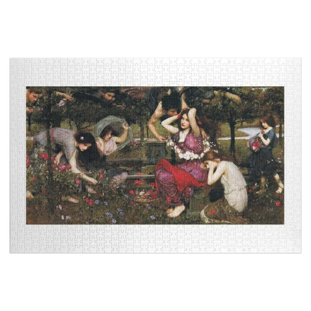 

HD. Flora and the Zephyrs,by John William Waterhouse Jigsaw Puzzle Custom Name Child Toy Wooden Animal Puzzle