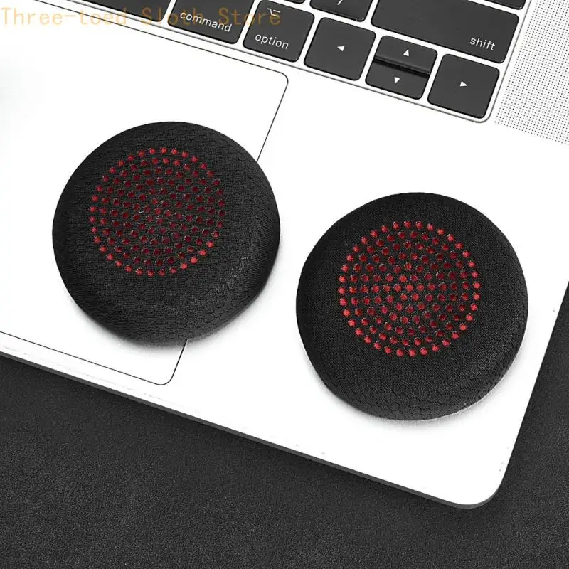 Office Call Ohrpolster Ersatz für Poly 8400 8410 8420 8220 8200 Headsets Ohrmuschelabdeckungen, atmungsaktives Stoffpaar für – Detail 5