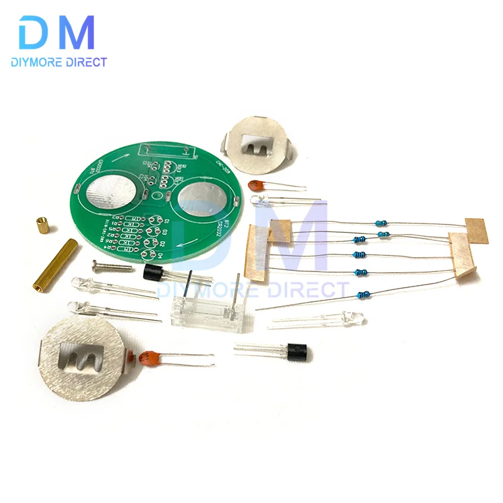 Colorful Control Rotating LED Light kit Electronic Manufacturing diy kit Spare Parts Student Laboratory