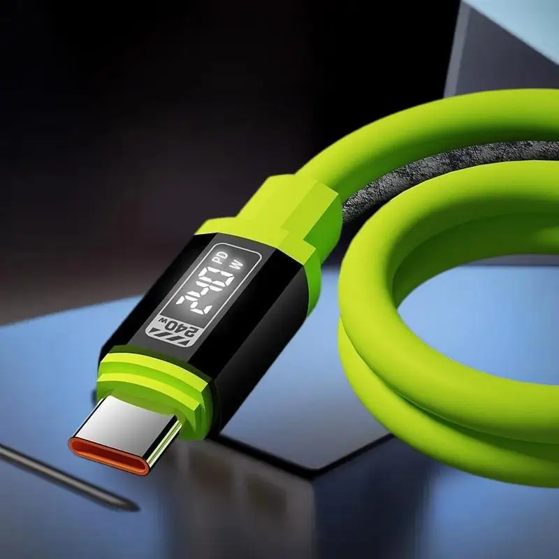 Ultra Fast Charging Cable 240W 1.5m​ Power Delivery PD 3.1 EPR Universal for Laptop Smart Display Show Wattage Data Sync Capable