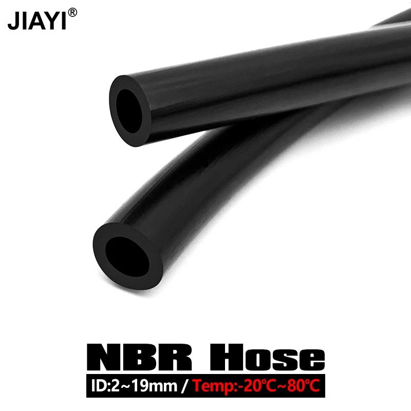 ID2/4/6/8/10/12/14/16/19mm Nitrile Rubber Tube Heat and Oil Resistant Rubber Hose Gasoline and Diesel Fuel Tank Pipe