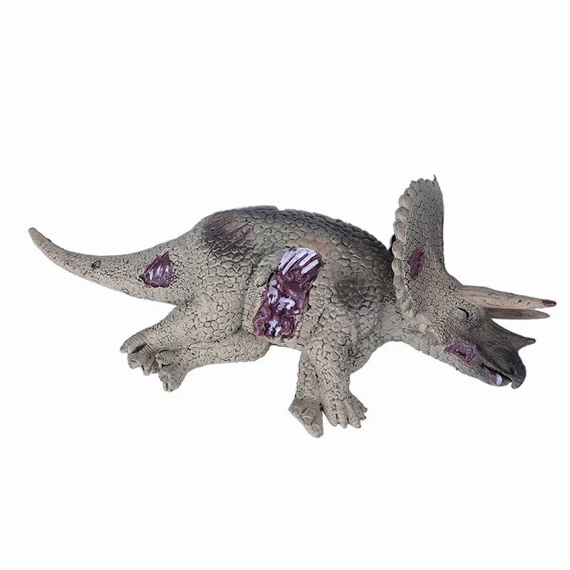 Jurassic Simulation Dinosaur Corpse Animal Model Triceratops Stegosaurus Solid Children's Toy Boy Gift Figure Model