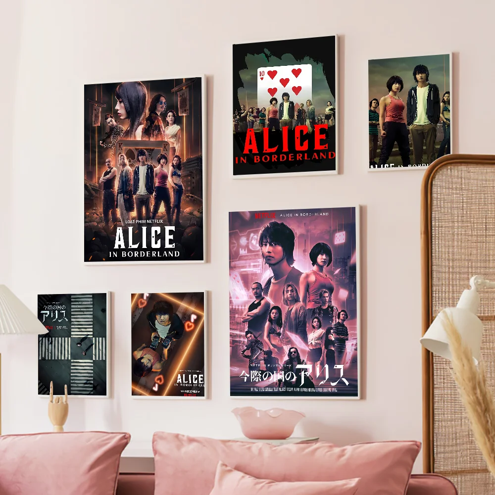 Alice In Borderland Classic Vintage Posters Vintage Room Home Bar Cafe Decor Nordic Home Decor