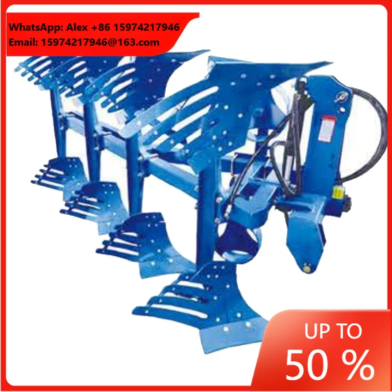 Agricultural 1SLF Series Tractor Hydraulic Reversible Moldboard Plow Plough With Slatted Bodies