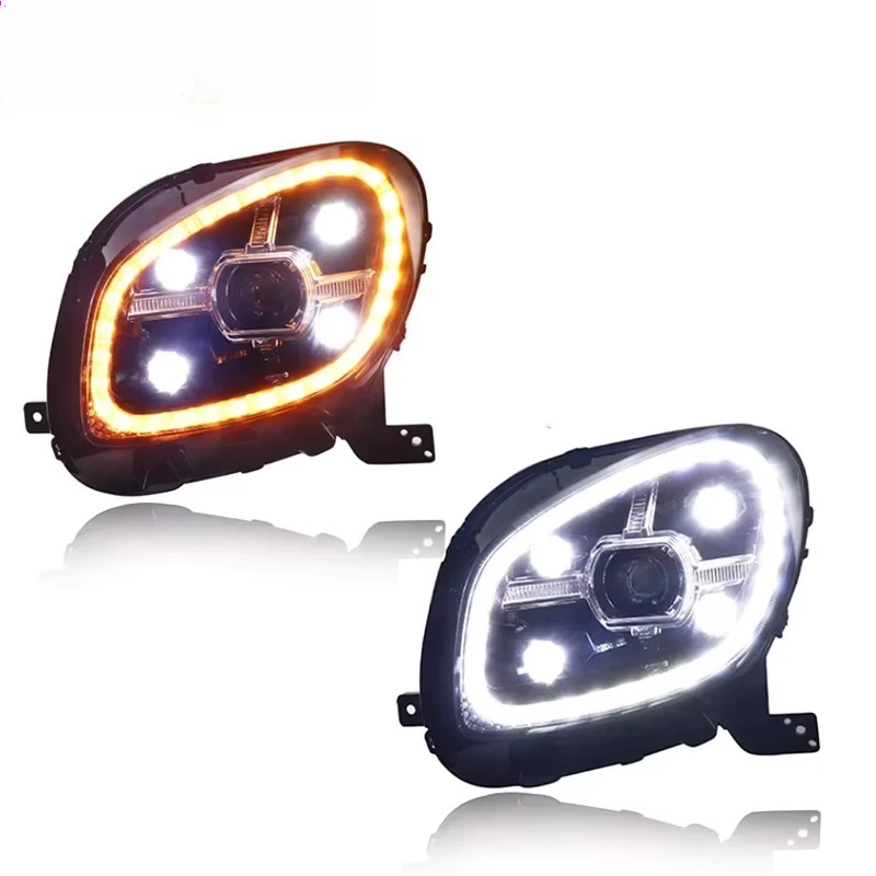 LED Headlights Car Accessories Suitable for Auto Lighting Systems for Mercedes Smart Headlight Assembly Car Led Lights