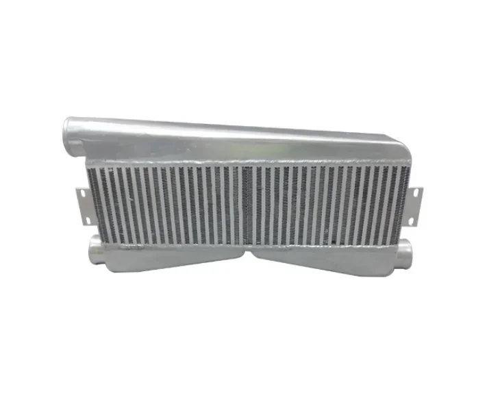 Universal Intercooler Twin Turbo FMIC Intercooler 2-in-1-out  suitable For Mustangs  Camaro