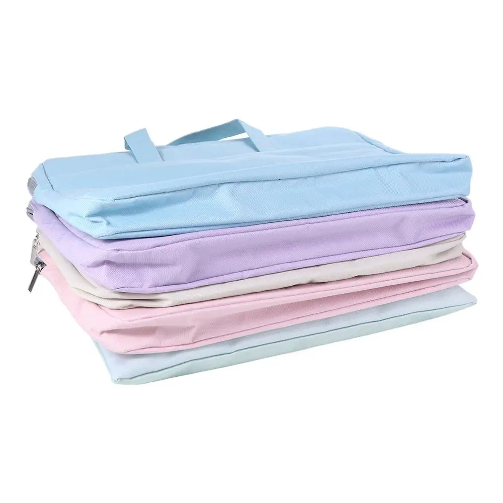 Large Capacity Document Storage Bag Double Layer Oxford Cloth Book Storage Bag with Handle Waterproof Minimalist File Folder