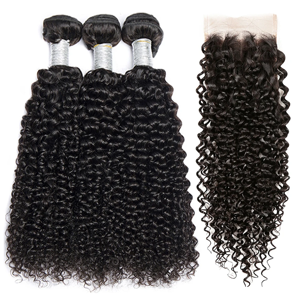 12a Kinky Krullend Menselijk Haar Bundels Met Frontale Hd Transparant 13X4 Braziliaanse Jerry Curl Weave Deep Wave Bundels En Sluiting