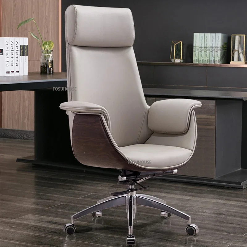 

Light Luxury PU Leather Boss Chair Lift Swivel Armchairs Ergonomic Office Chair Office Furniture Home Comfortable Computer Chair