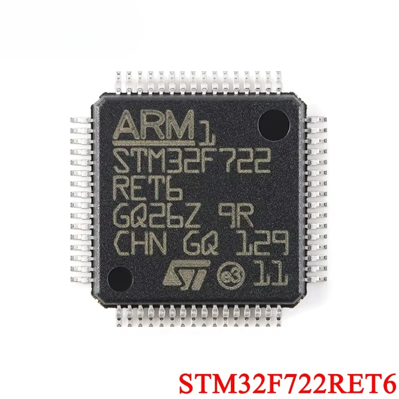5 Stück/1 Stück STM32F722 STM32F722RET6 STM32 F722RE F722RET6 LQFP-64 ARM Cortex-M7 32-Bit Mikrocontroller MCU Controller IC Chip