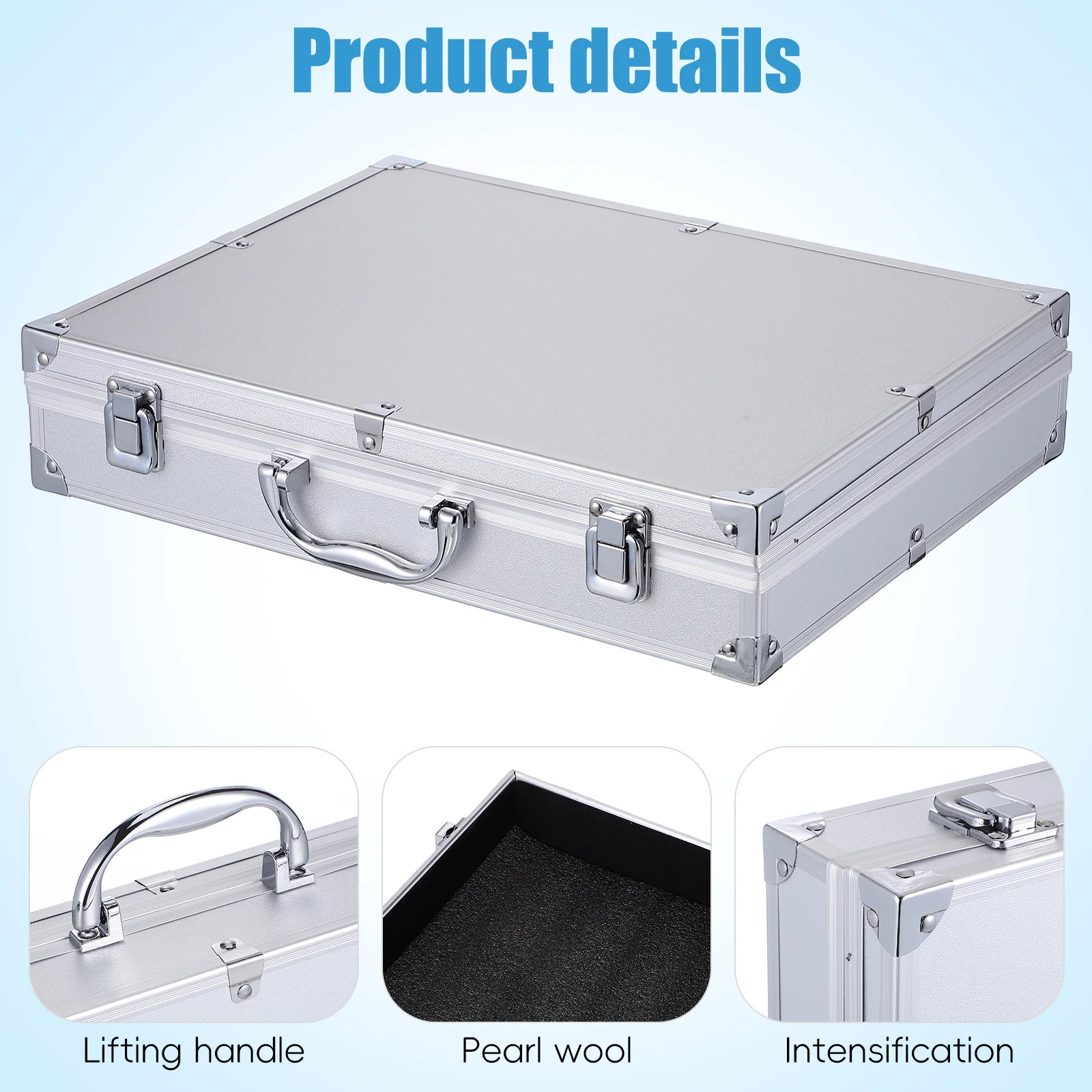 Aluminum Alloy Tool Box Large Capacity Storage Case For Tools Medicine Cosmetics Travel Organization Multi-Function