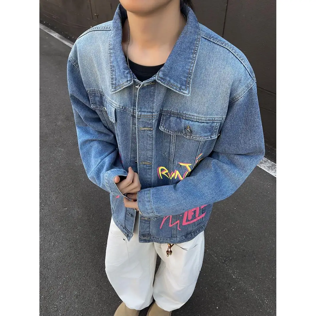 

Мужская рабочая куртка Waed American Sle, свободного кроя, из смесового полиэстера и хлопка, с множеством карманов, повседневная.