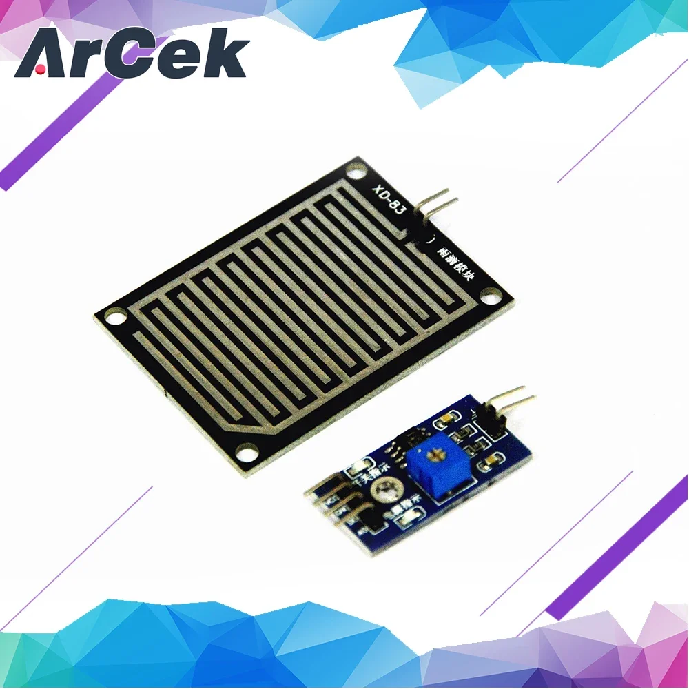 DC 3.3V-5V Snow/Raindrops Detection Sensor Module Dual Double sided Rain Weather Module Humidity For Arduino Robot Car Diy Kit