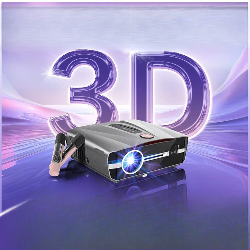 

Projector Household ultra-high definition 3D projector Commercial can be connected to mobile phones Office Conference training