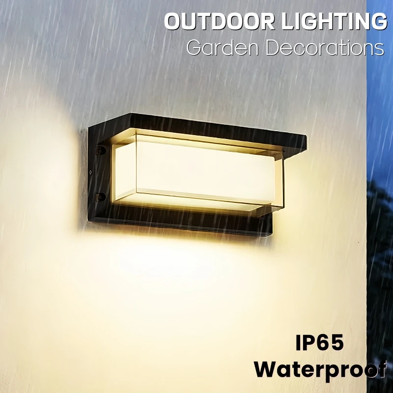 RGBCW Tuya LED Outdoor Wall Lamp 6W/12W Smart Waterproof APP Control Porch Sconce Work With Alexa Google Home Wall Light Fixture