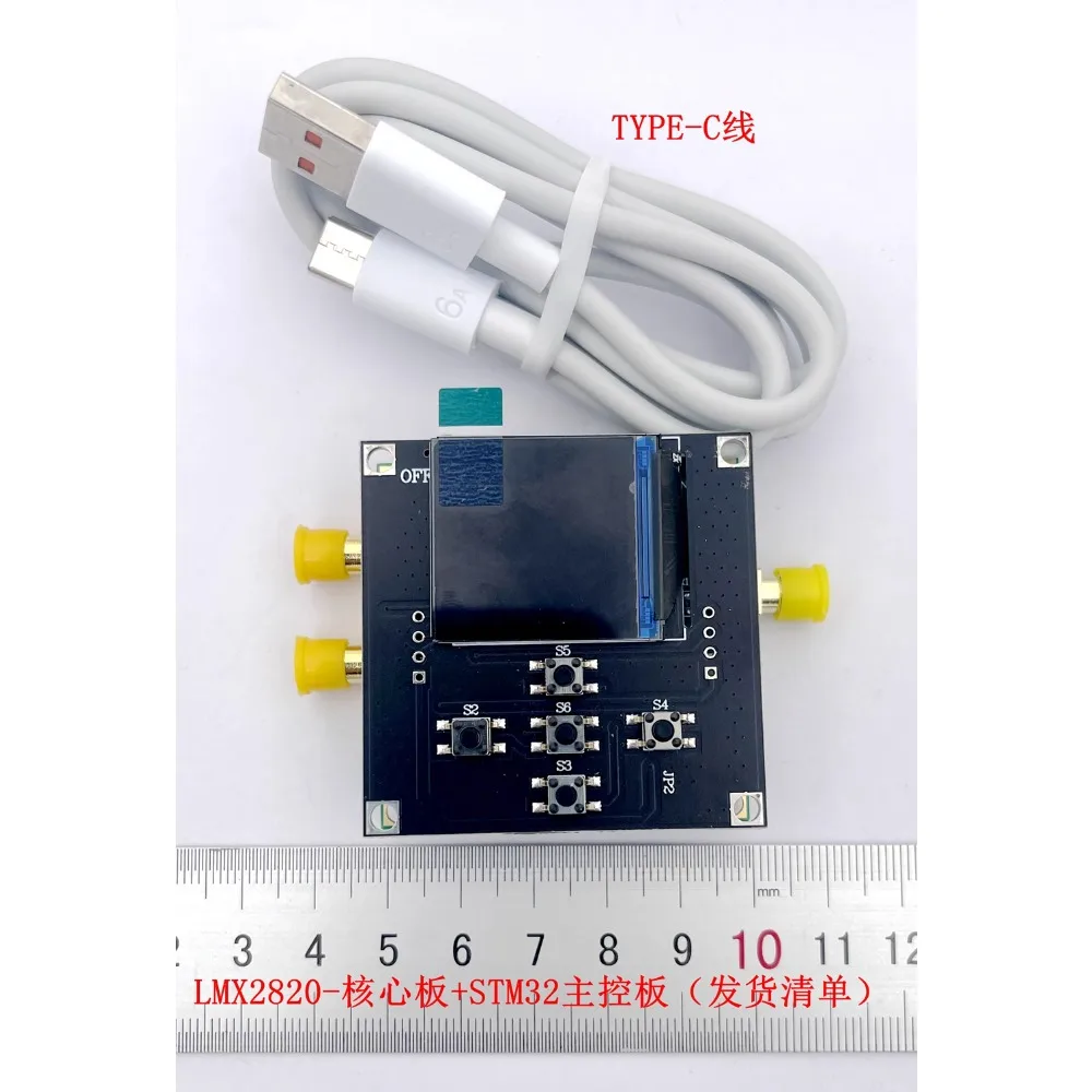 

LMX2820 5MHz-22.6GHz Core Board + STM32 Main Control Board High Power Output Evaluation Low Phase Noise Development
