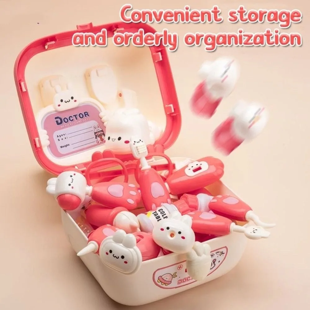 Simulation Dentist Box Doctor Pretend Role Play Kit Educational Game Pretent Play Toys Kid Stethoscope Doctor Set Blue/Pink