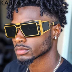 Small Frame Rectangle Shield Punk Sunglasses Men Women 2026 Luxury Brand Goggles Sun Glasses For Lady Vintage One-Piece Eyewear