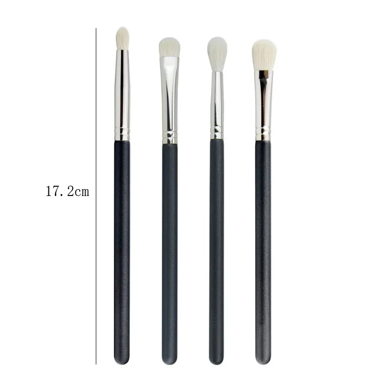 1/4pcs Professional White Wool Eye Shadow Brush Set Advanced Eye Brush Carefully Selected Natural Animal Hair Makeup Brush