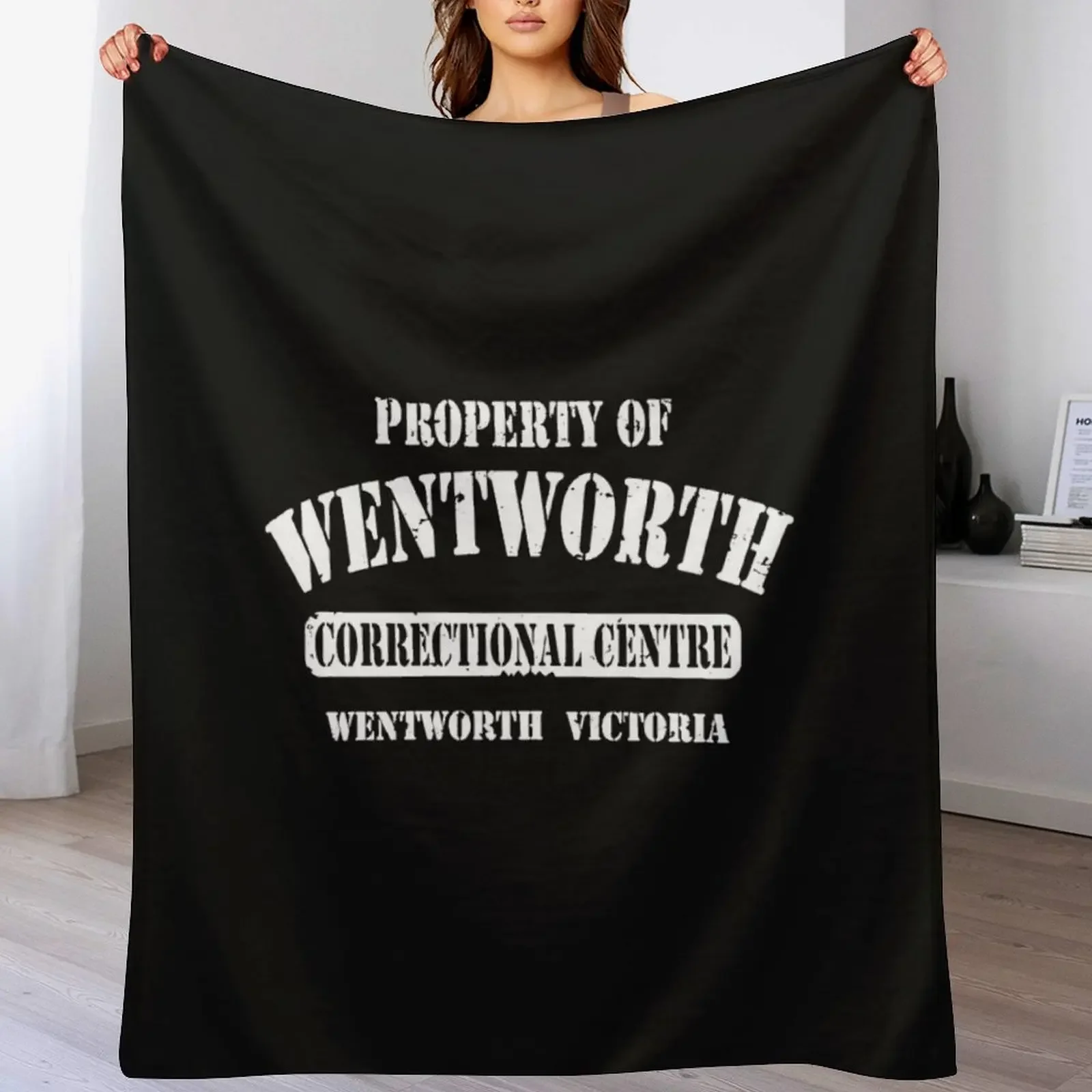 Prop-erty of Wen-tworth Prison Throw Blanket Thin Soft Blanket for Summer Night Sleeping