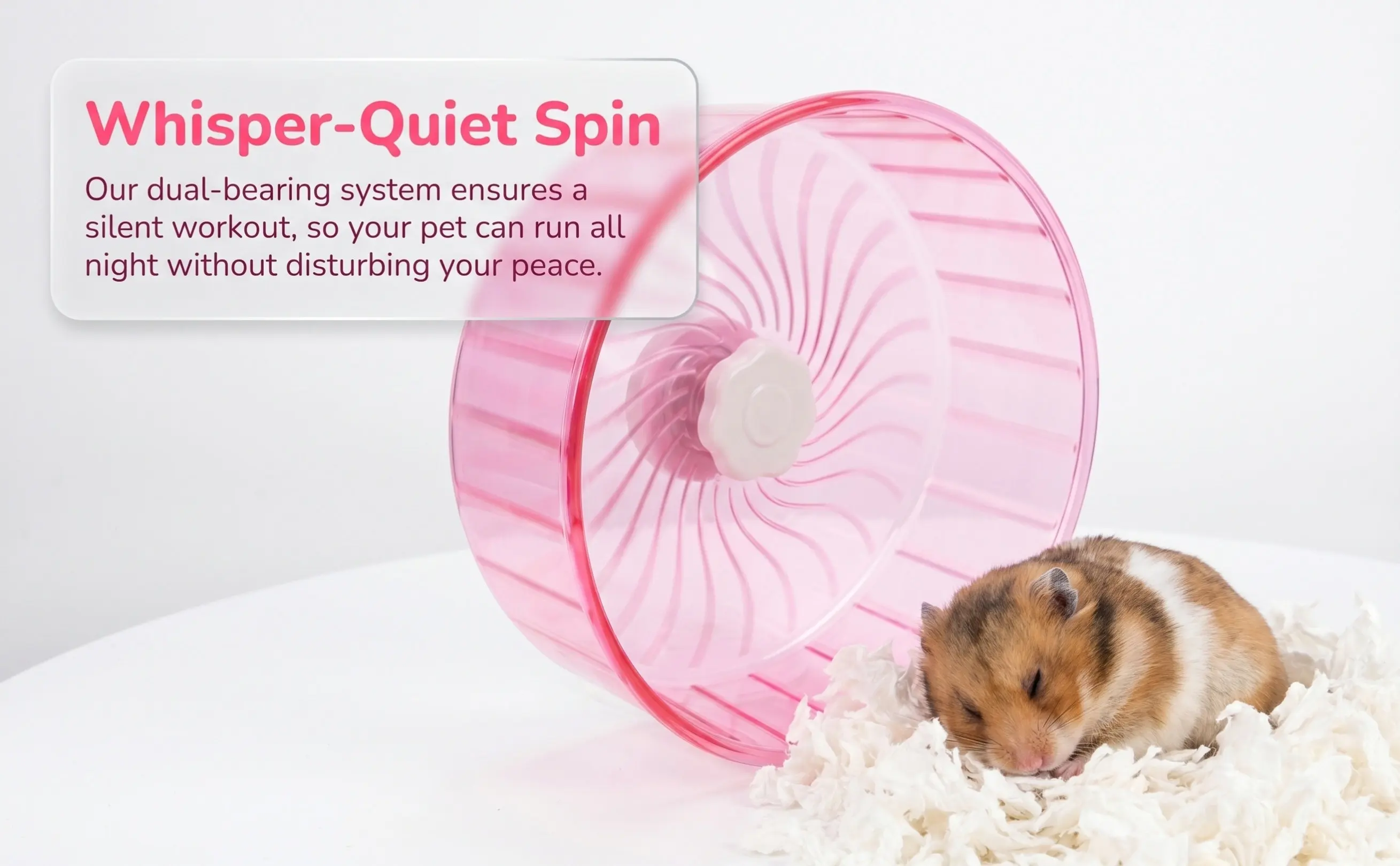 Silent Hamster Running Wheel Large Creative Appearance Suitable for Hamster Chinchilla Gerbil Hedgehog Guinea Pig Small Pet