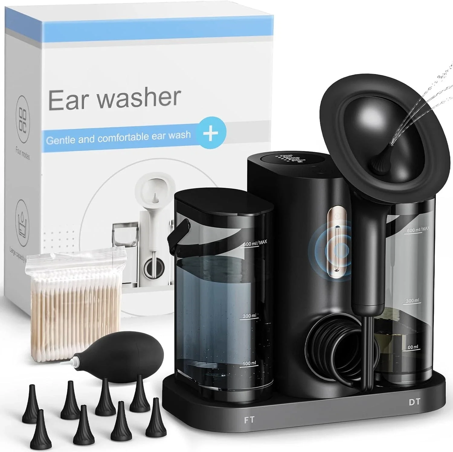 Ear Wax Removal Kit Electric Irrigation Flushing Cleaner 2000mAh Fast Charging