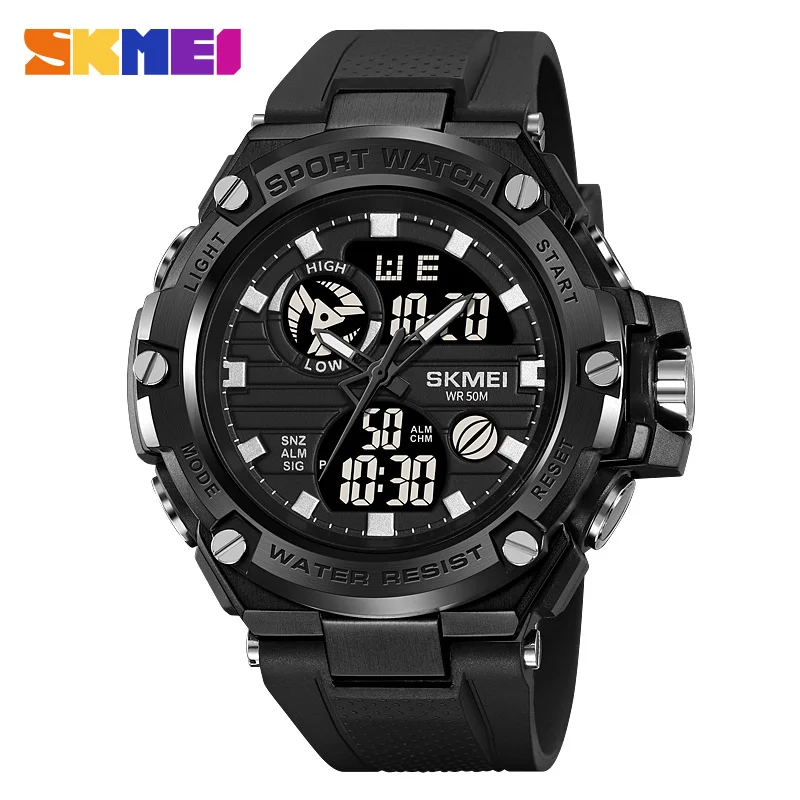 SKMEI  Sports Watch 2119 Men's Military Electronic Watch Night Glow Waterproof Men's Dual Display Electronic Watch