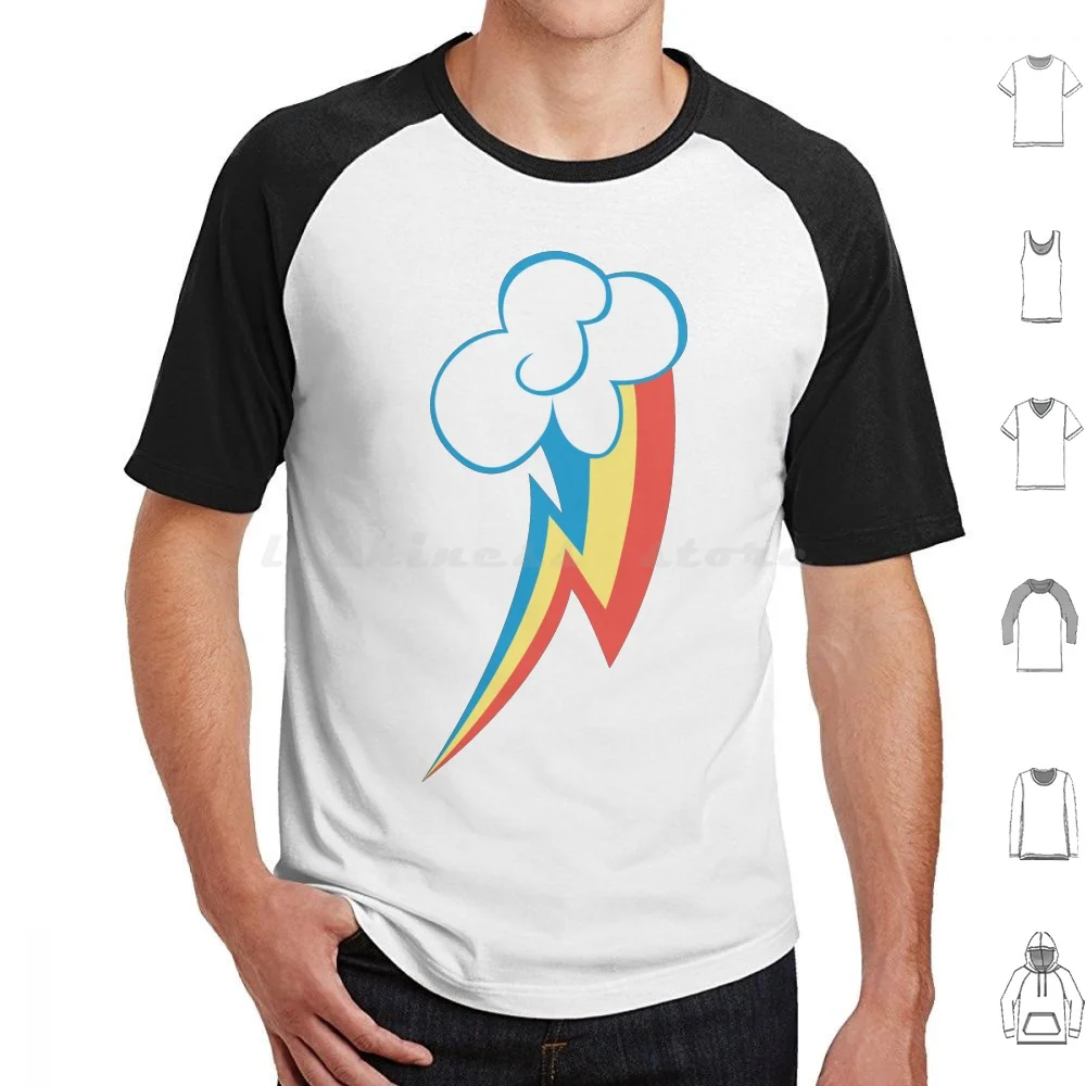 Camiseta Rainbow Dash Cm para hombres, mujeres y niños, 6xl, Mlp, Fim, Brony, Rainbow Dash, Cutie Mark