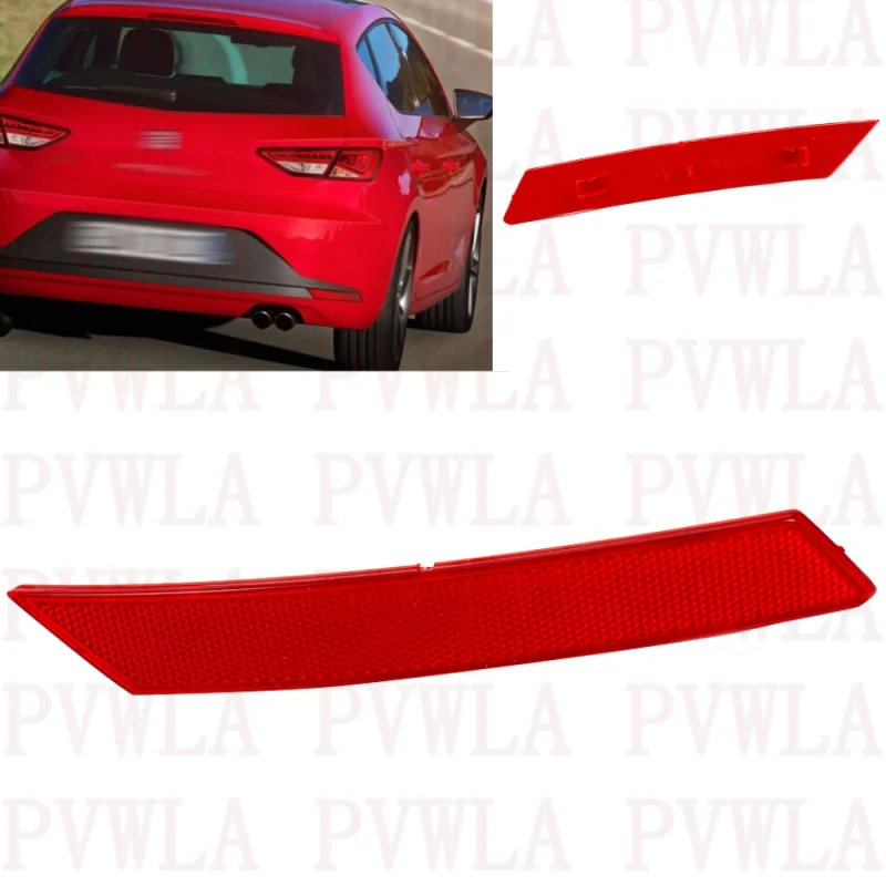 

For Seat Leon FR 2013 2014 2015 2016 Right Side Rear Bumper Reflector Lights Lamp 5F0945106G