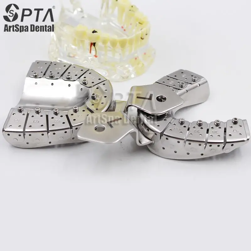 Implant dentystyczny SPTA Impression Tray Usuń segmenty Pozycja liczb Materia stomatologiczna Autoklaw Materia ze stali nierdzewnej