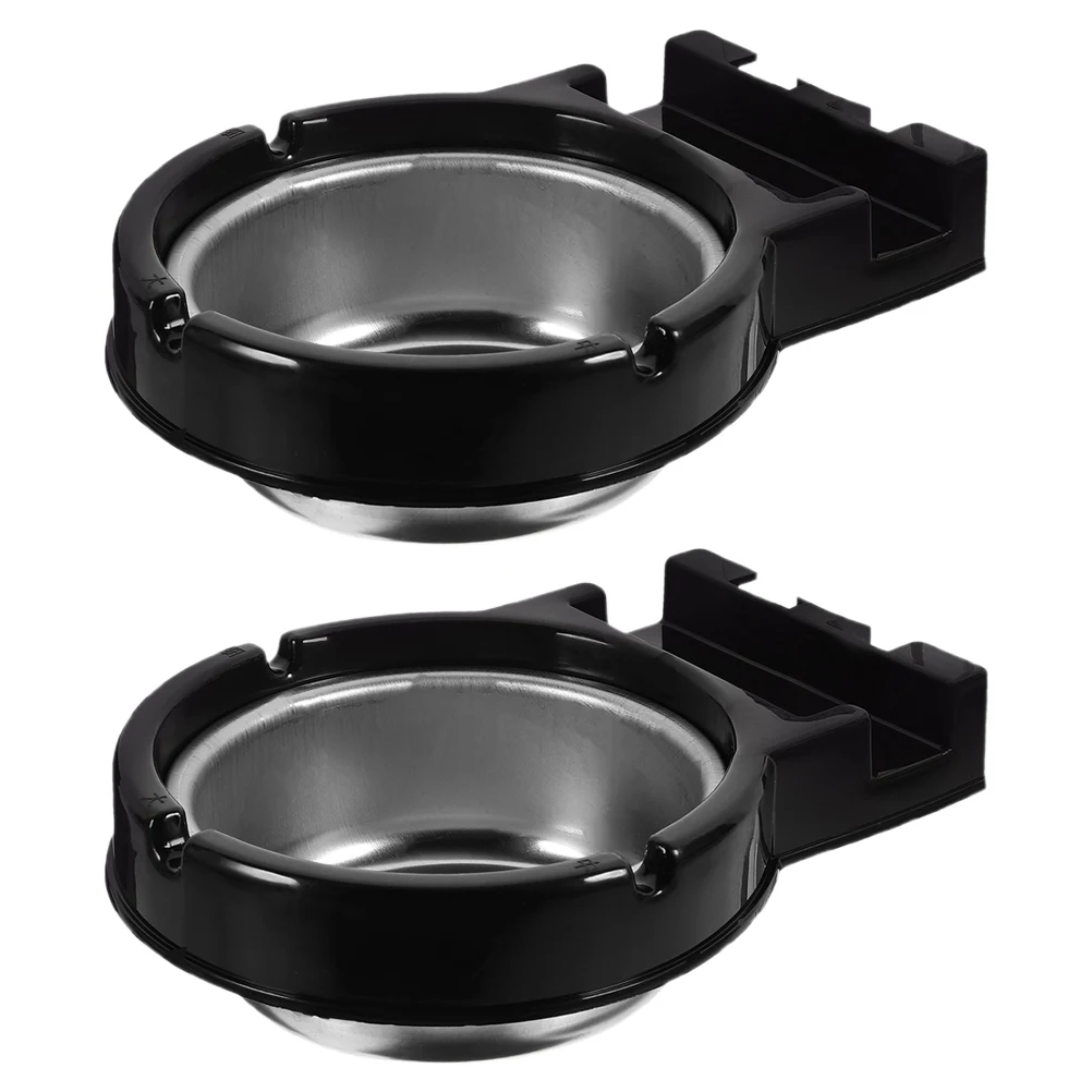 

2Pcs WallMounted Steel Ashtray Toilet Paper Shelf Design for Home Mall Shower Ashtray Bar Bathroom Black