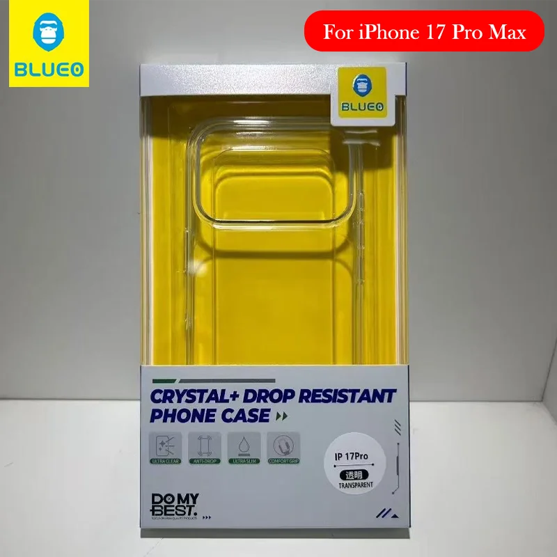 

Прозрачный чехол Blueo для iPhone 17 Pro Max, задняя крышка с подушкой безопасности