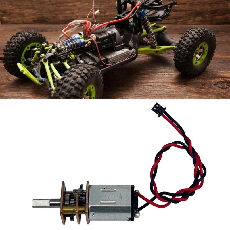 4pcs präzise Doppelspannung Zahnradmotor -Reduktion Motor 20/40/60 U/min für Robotik -Enthusiasten -Projektherstellung