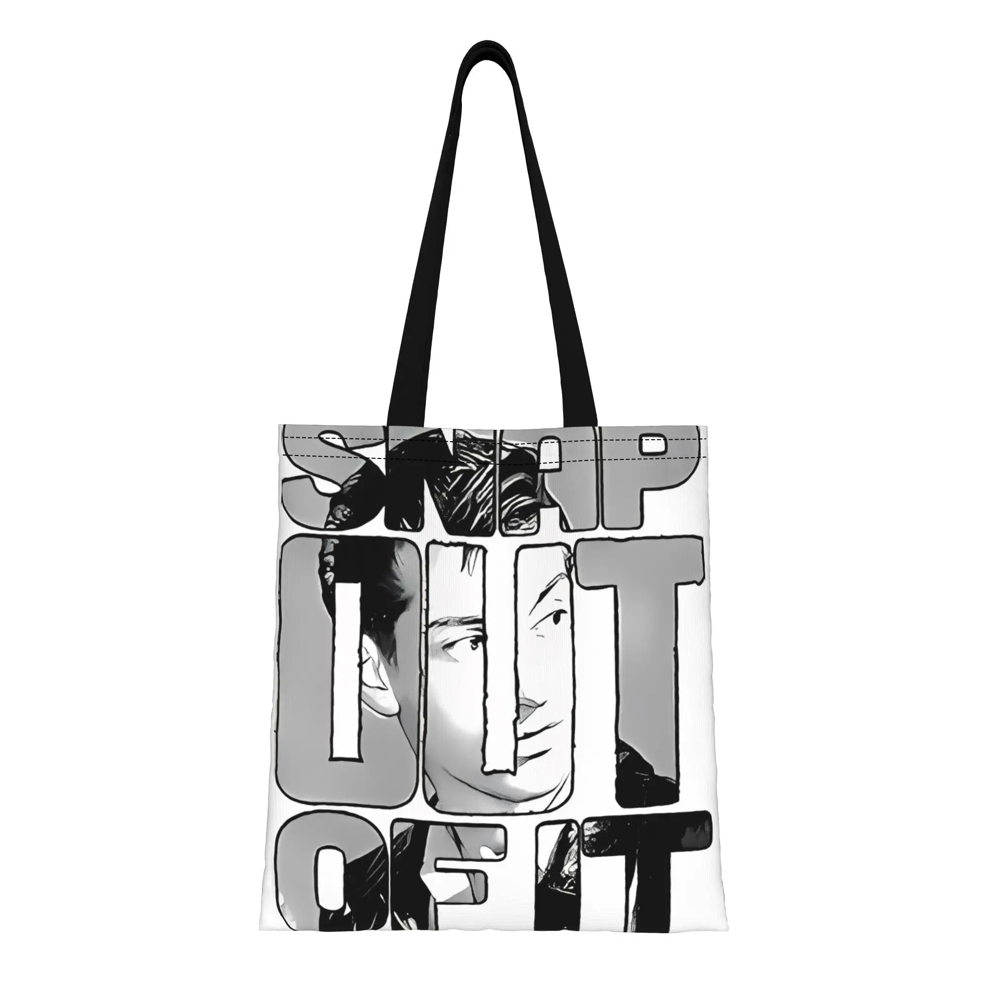 

Alex Turner Snap Out! Canvas Tote Bag Perfect for Shopping Grocery Travel Outdoor Heavy Duty Shoulder Handbag