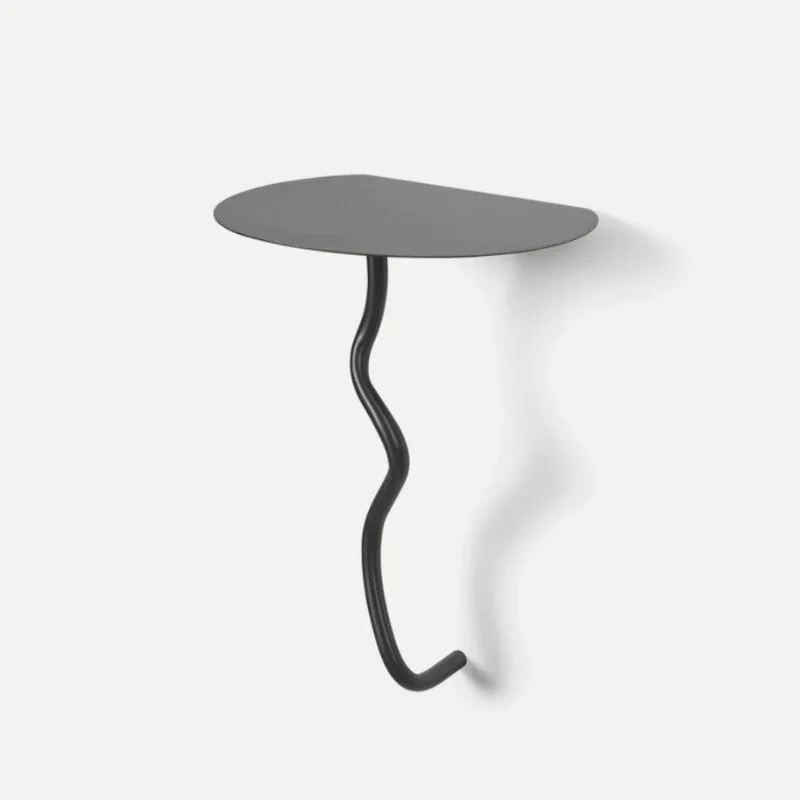 

Mini side table suspension, no punching, no wall damage, small coffee table, bedroom bedside table, wall shelf