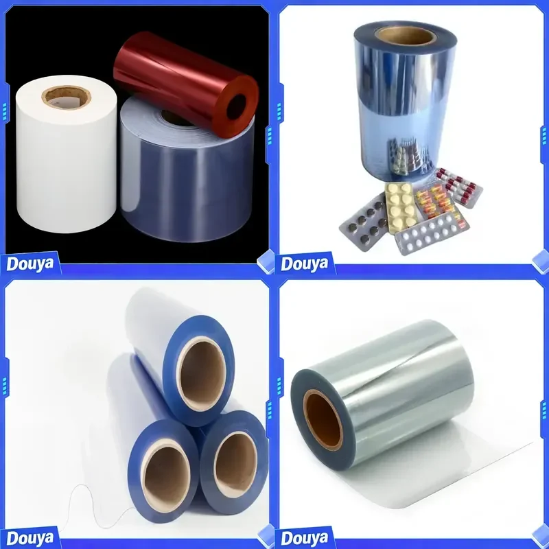 PVC Pharmaceutical Film Roll Flat Wound, No Camber, Consistent Thickness, Ideal for High-Speed Thermoforming