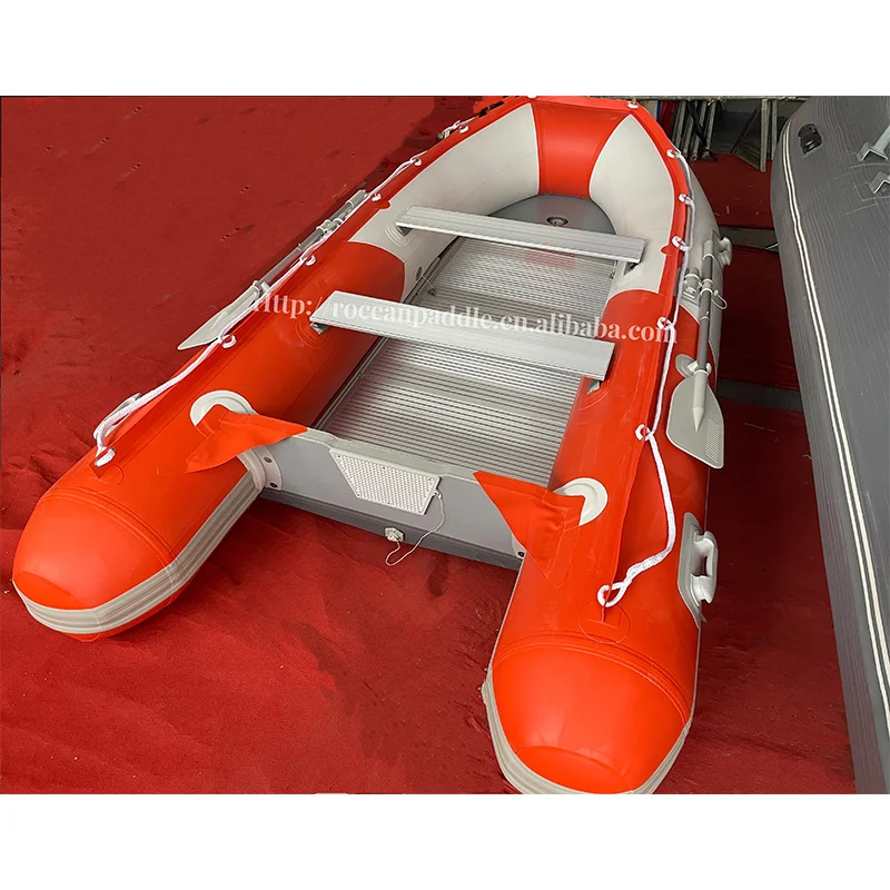 

High Quality Air Folding Rowing Boat Inflatable Fishing Boat With Air Slatted Floor