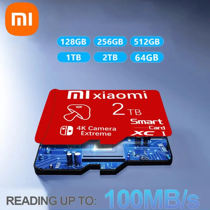 XIAOMI-Carte mémoire haute vitesse pour téléphone, appareil photo, Nintendo Switch, A1, classe 10, carte TF, 512 Go, 128 Go, 64 Go, 2 To