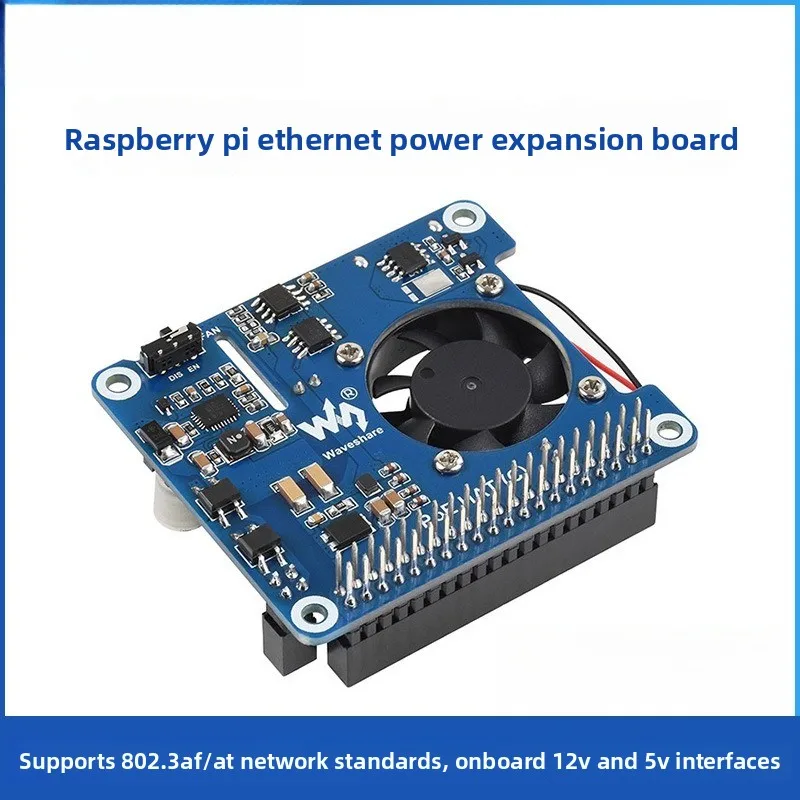 

POE Ethernet Expansion Board Compliant with 802.3af/at Standards for Power Supply