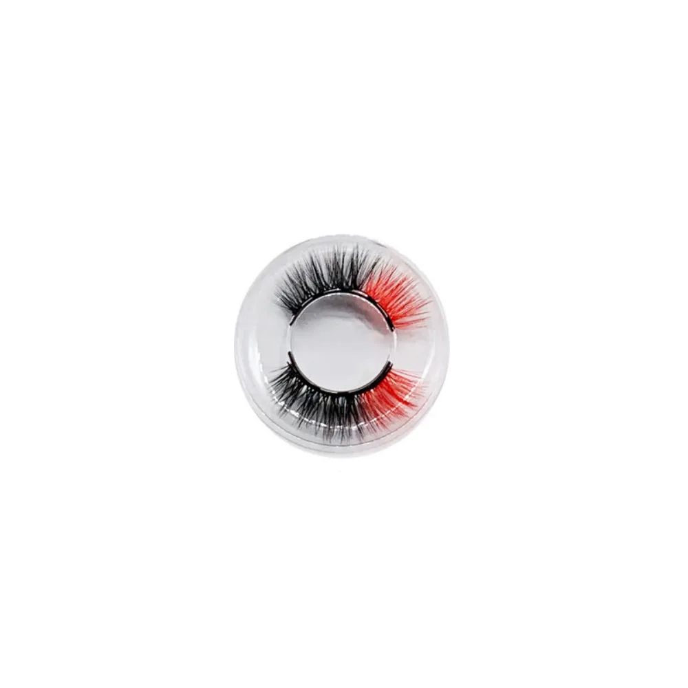 HAND-made HAND-made Magnetic Eyelash Reusable Fluffy 5D Mink Lashes สีธรรมชาติ False Eye Lashes แต่งหน้า