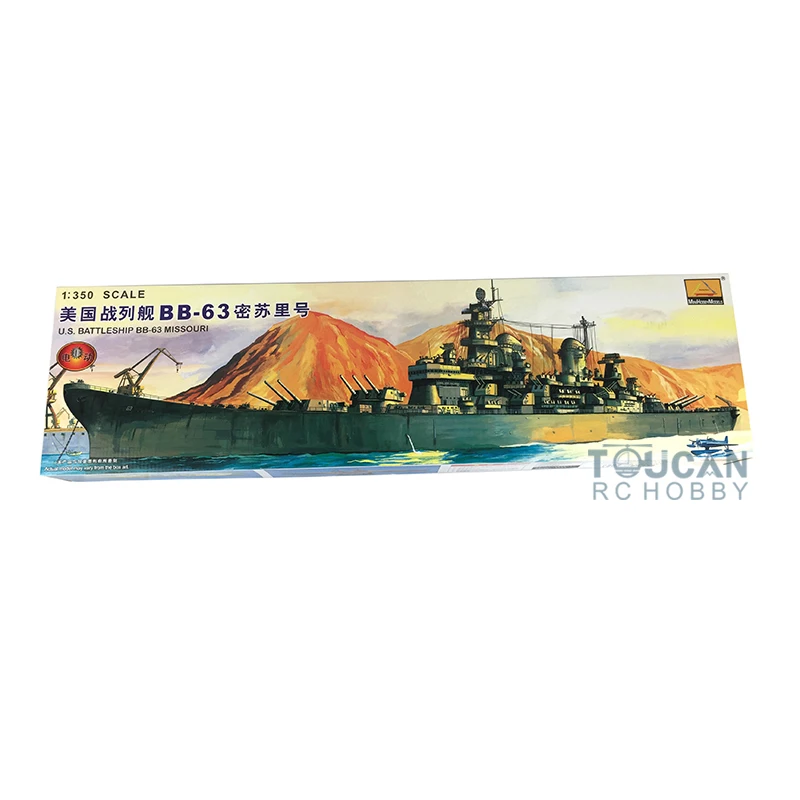 MiniHobby 1/350 American BB-62 Missouri Battleship Static Model 80604 W/ Motor TOUCAN Toys for Boys Gifts TH07483-SMT8