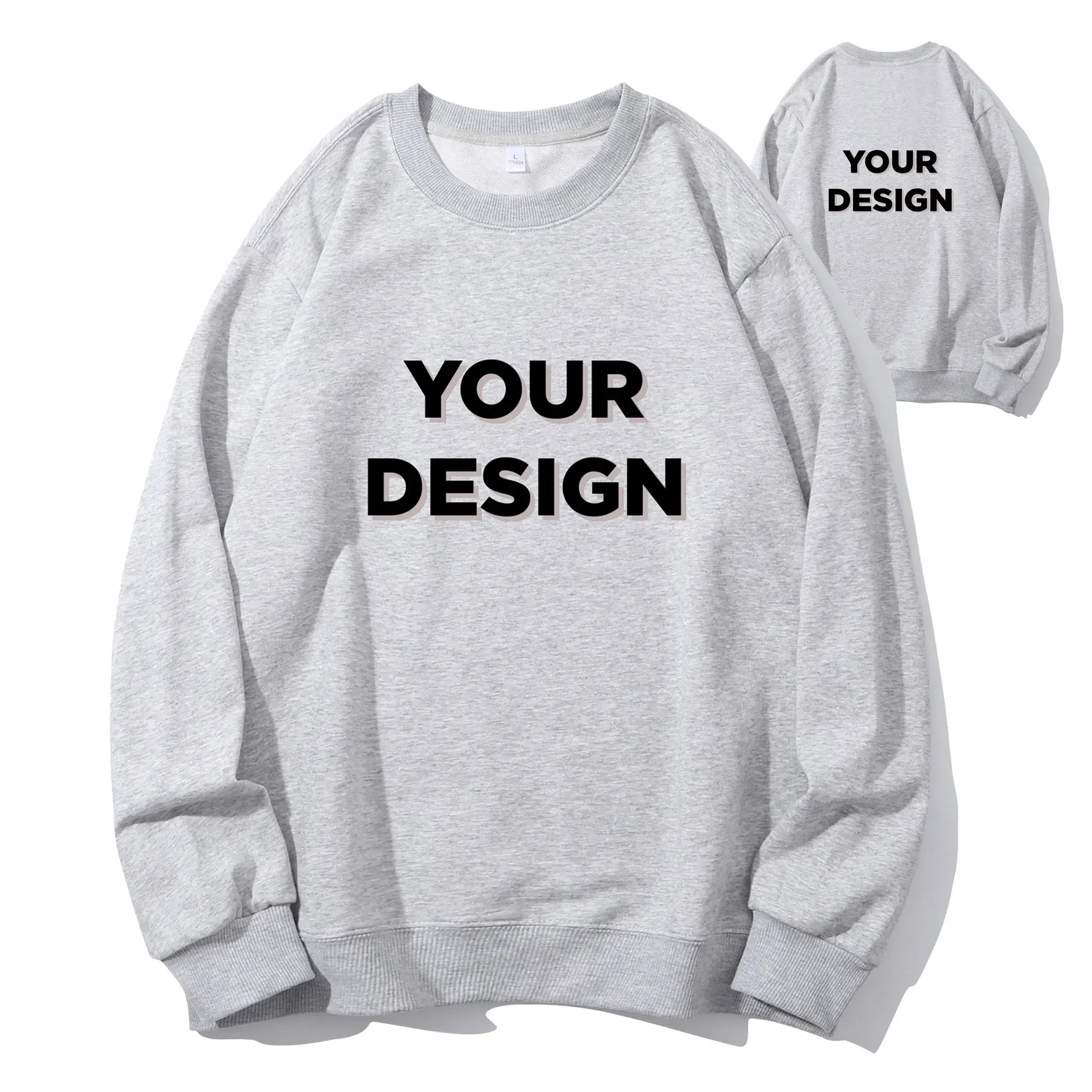 Aangepaste Swertshirts maken uw ontwerp Logo Tekst Heren Dames Print Origineel ontwerp Geschenken Pullover Sweater