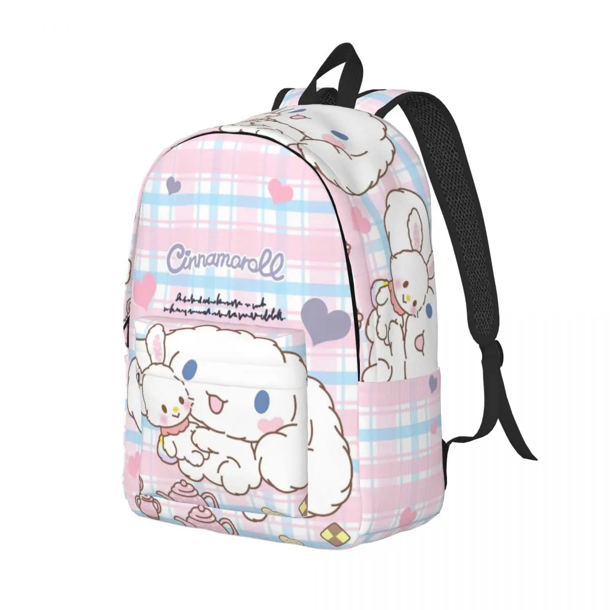 Sac à dos de dessin animé pour adolescents, sac à dos Cinnamoroll, primaire, lycée, étudiant, sports