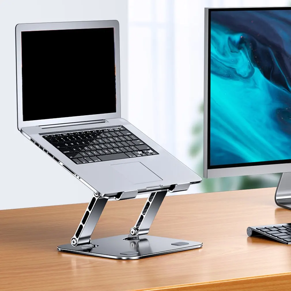

Portable Laptop Stand Adjustable Aluminum Alloy Notebook Stand Laptop Holder Cooling Pad for Macbook Computer Tablet Table Stand