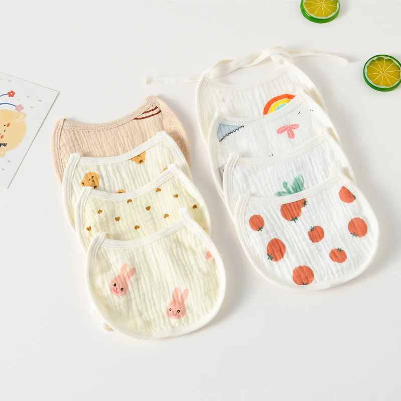 

Милые мягкие хлопковые нагрудники для новорожденных, тряпки для кормления детей с мультяшными животными, полотенца для слюны для мальчиков и девочек, аксессуары для новорожденных